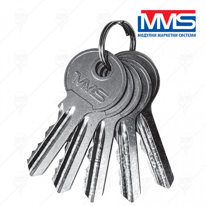 CYLINDER 5KEYS/63MM WITH TURNING PART BLISTER