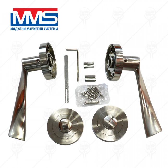 HANDLE FOR DOOR WC INOX MMS