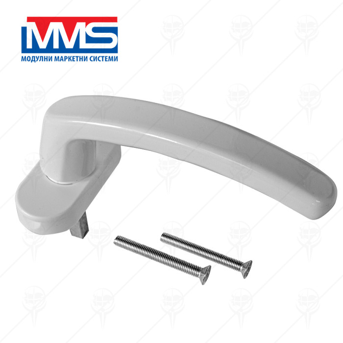 WINDOW HANDLE PVC WHITE MMS