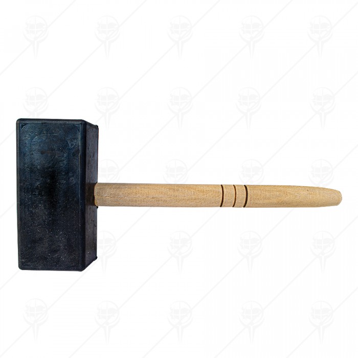 RUBBER HAMMER 1 kg. square, wood, etc. BG new