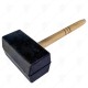 RUBBER HAMMER 1 kg. square, wood, etc. BG new