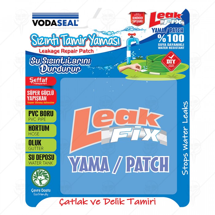 TAPE FOR STOPPING LEAKS TRANSPARENT 10 x 10 cm, 2 pcs. in VS package