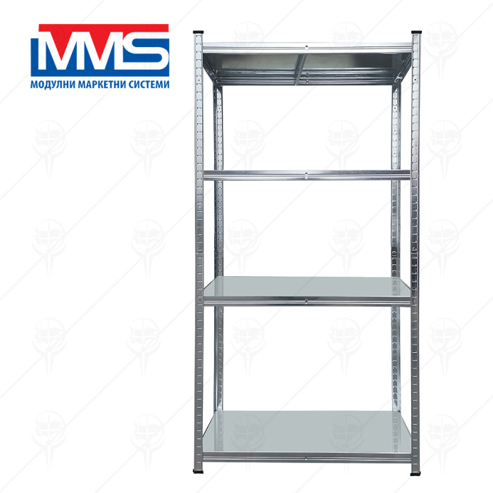 METAL RACK HOBBY 4x1100kg 180x90x40 cm