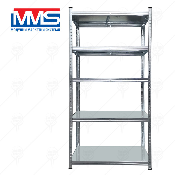 METAL RACK HOBBY 5x100kg 180x90x40 cm