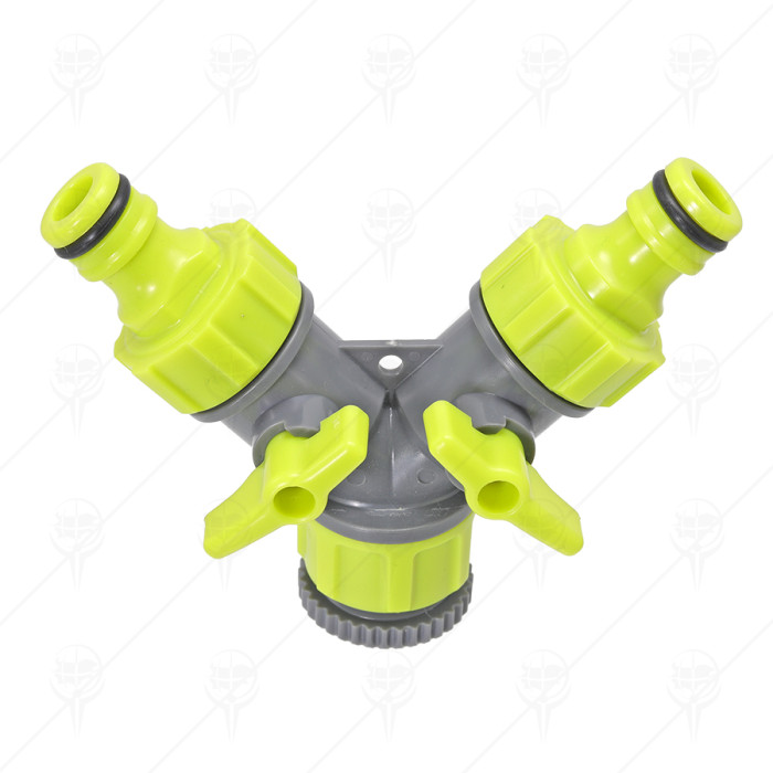 2-WAY TAP ADAPTOR WITH SCREW 3/4-1/2"