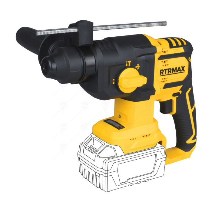 CORDLESS ROTARY HAMMER 20V 4Ah S-LION 2 BAT. B4 RTRMAX RTS5040