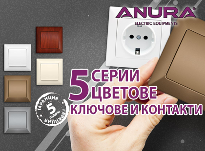 Пет серии ключове и контакти Anura